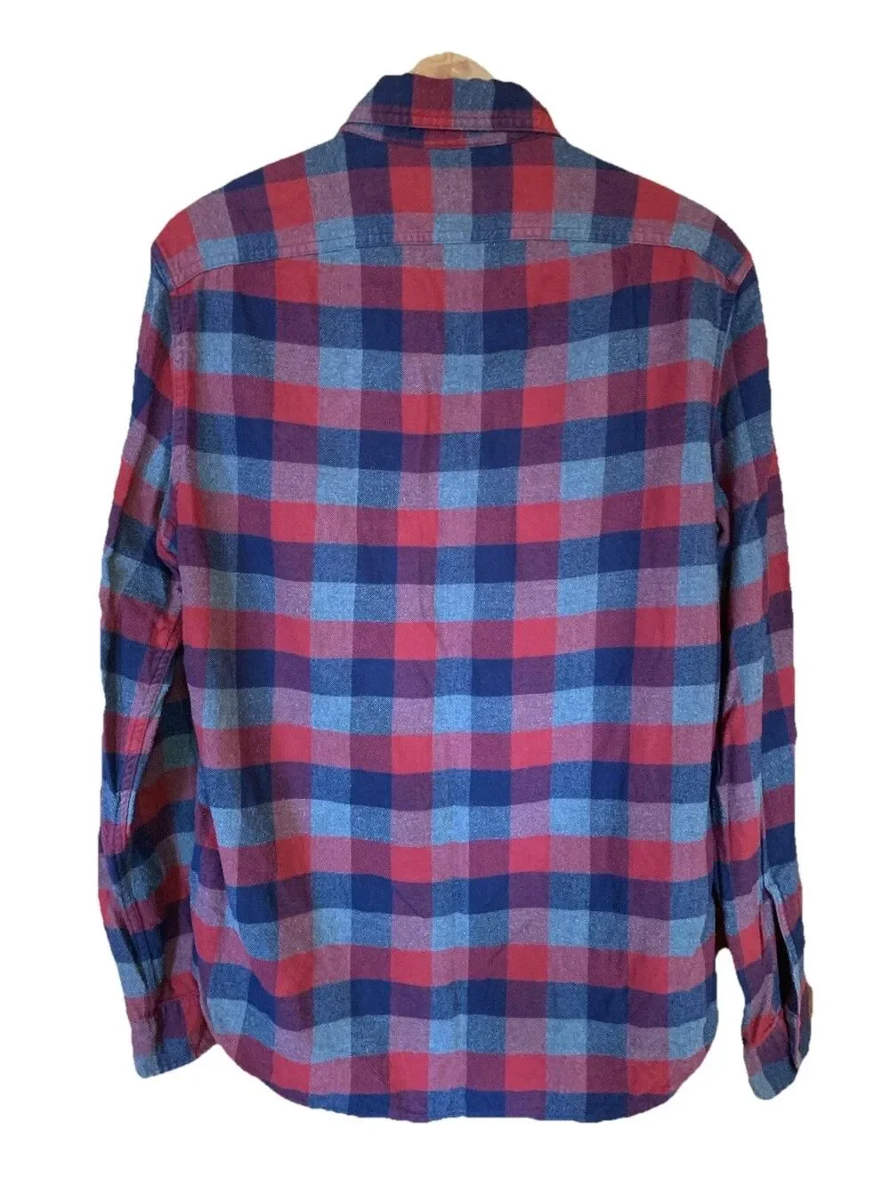 J. Crew Flannel Men’s Button Up Plaid Shirt Sz Medium Cabincore *Note